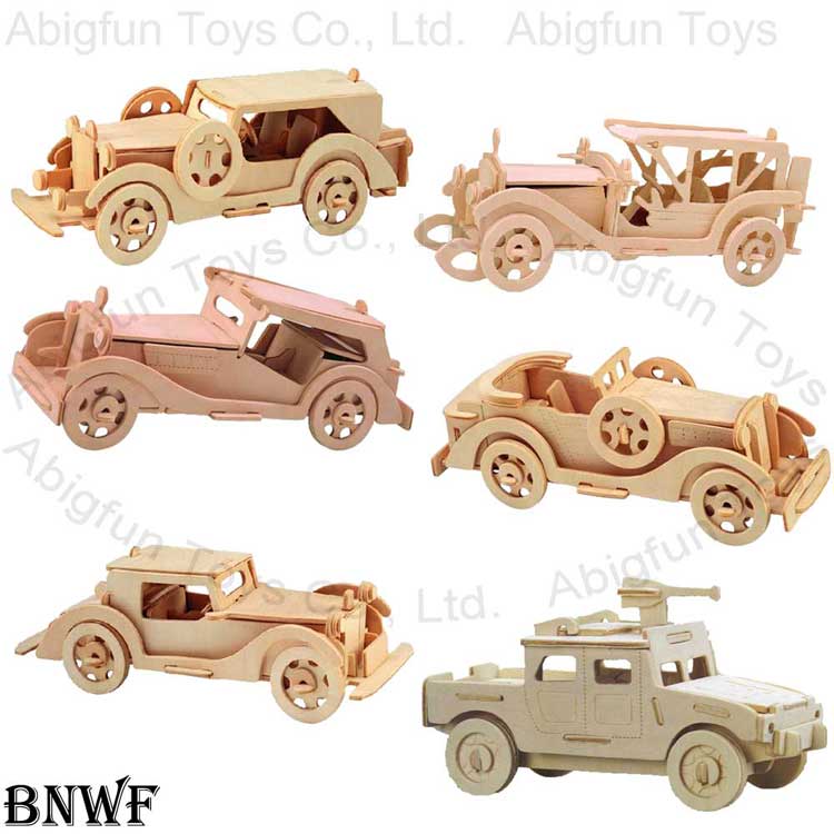 wooden construction kit automobile wood car craft model truck kit